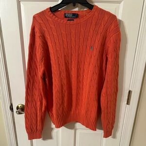 Polo by Ralph Lauren Bright Orange Crewneck Sweater